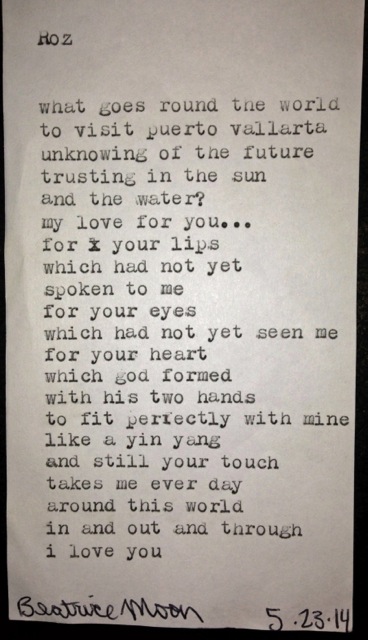 Beatrice Moon's Poem